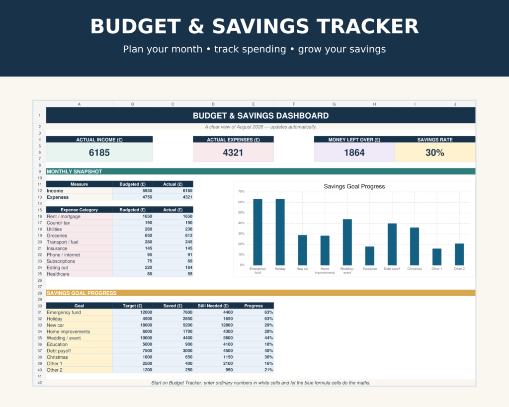 Budget & Savings Tracker