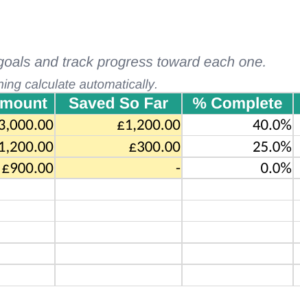 Savings Tracker